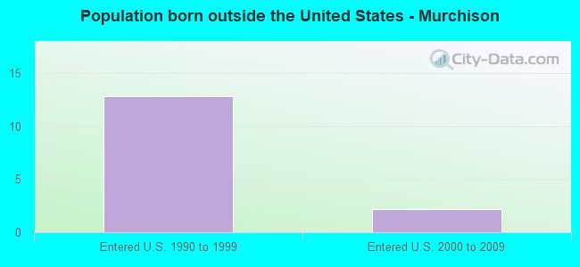 Population born outside the United States - Murchison