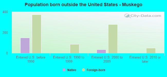 Population born outside the United States - Muskego