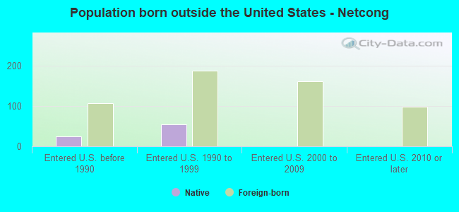 Population born outside the United States - Netcong