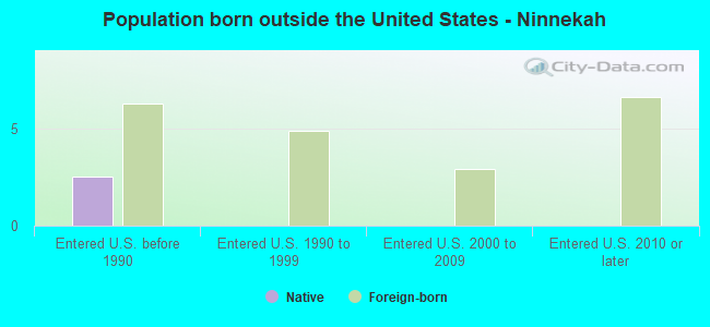 Population born outside the United States - Ninnekah