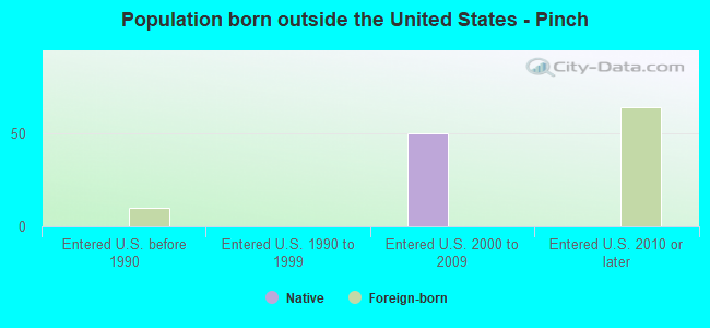 Population born outside the United States - Pinch