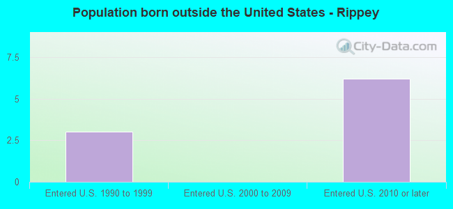 Population born outside the United States - Rippey