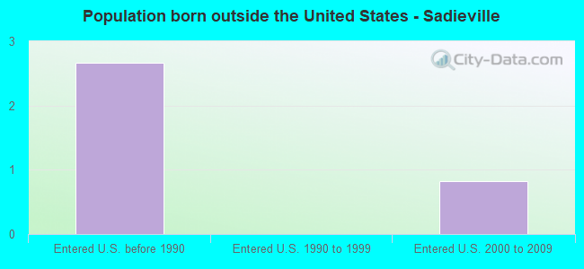 Population born outside the United States - Sadieville