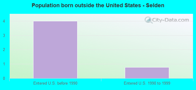 Population born outside the United States - Selden