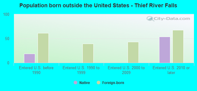Population born outside the United States - Thief River Falls
