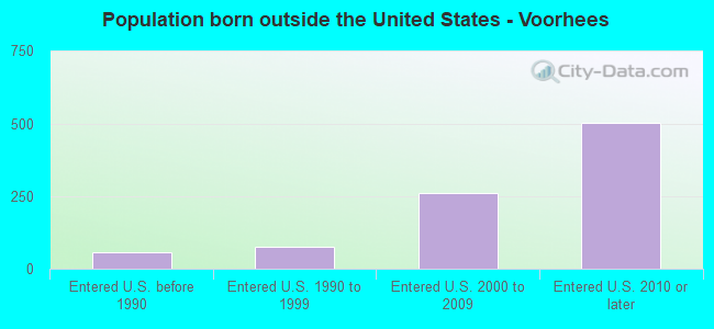 Population born outside the United States - Voorhees