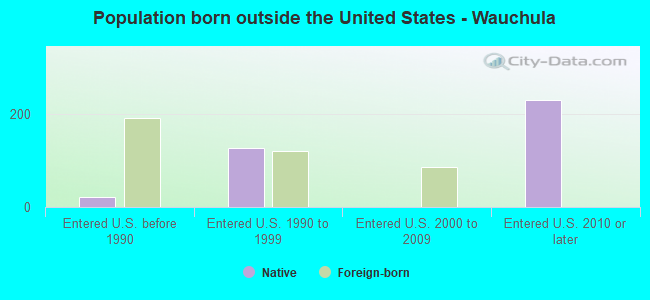 Population born outside the United States - Wauchula