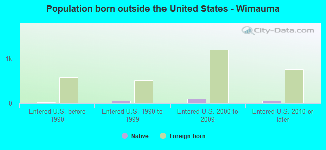 Population born outside the United States - Wimauma