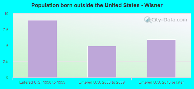 Population born outside the United States - Wisner