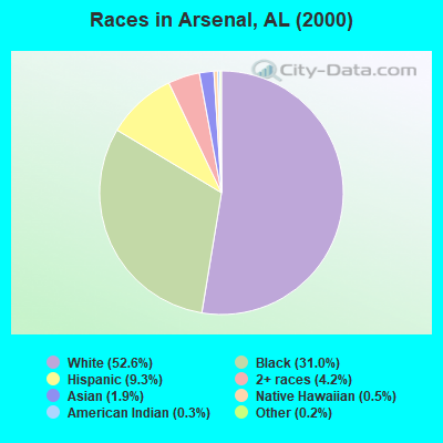 Races in Arsenal, AL (2000)