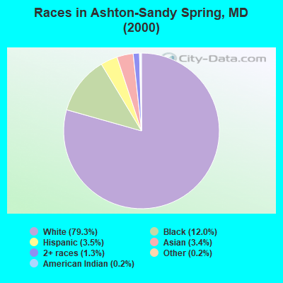 Races in Ashton-Sandy Spring, MD (2000)