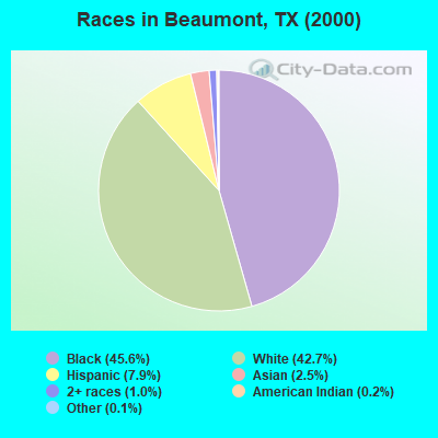 Races in Beaumont, TX (2000)