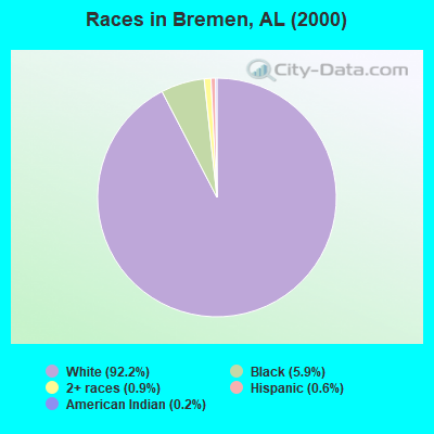 Races in Bremen, AL (2000)