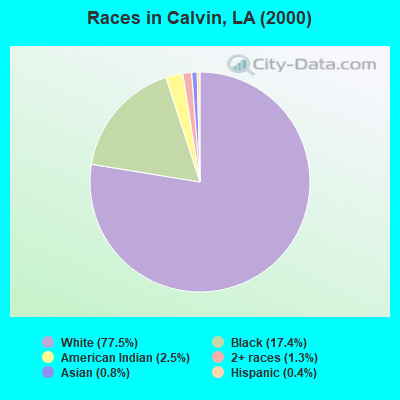 Races in Calvin, LA (2000)