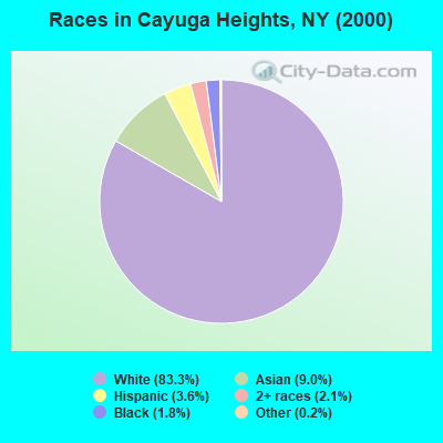 Races in Cayuga Heights, NY (2000)