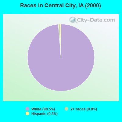 Races in Central City, IA (2000)