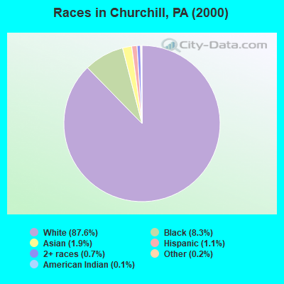 Races in Churchill, PA (2000)