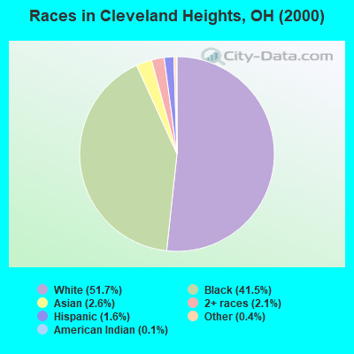 Races in Cleveland Heights, OH (2000)