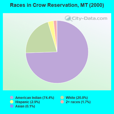 Races in Crow Reservation, MT (2000)