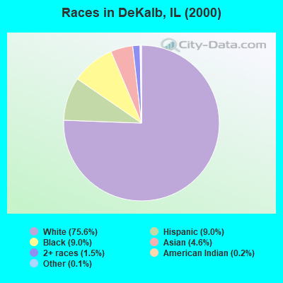 Races in DeKalb, IL (2000)