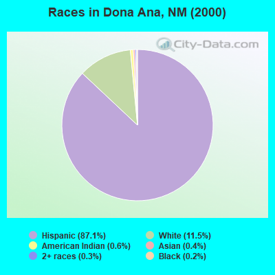 Races in Dona Ana, NM (2000)