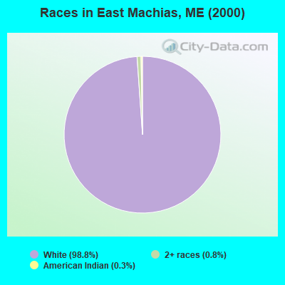 Races in East Machias, ME (2000)