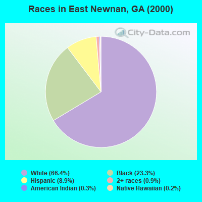 Races in East Newnan, GA (2000)
