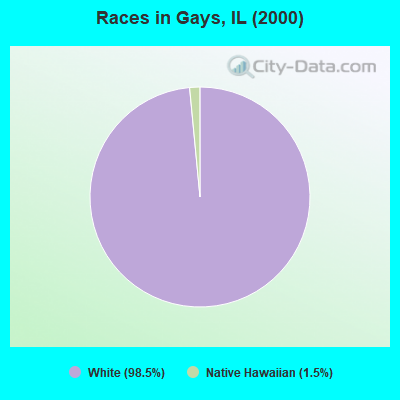 Races in Gays, IL (2000)