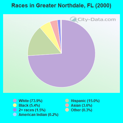 Races in Greater Northdale, FL (2000)