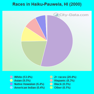 Races in Haiku-Pauwela, HI (2000)