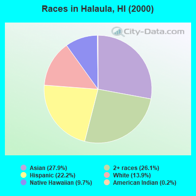 Races in Halaula, HI (2000)