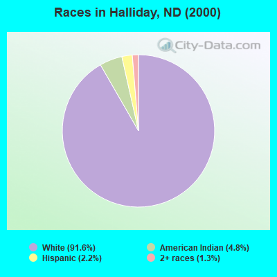Races in Halliday, ND (2000)