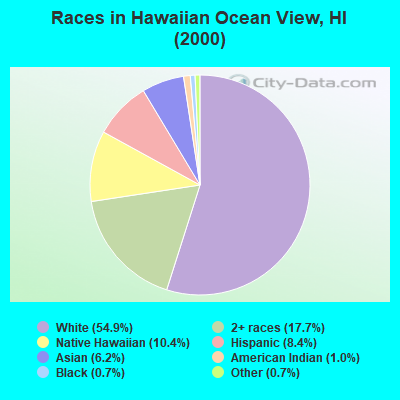 Races in Hawaiian Ocean View, HI (2000)