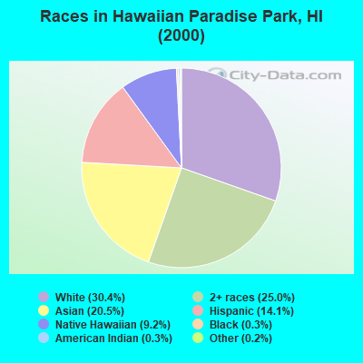 Races in Hawaiian Paradise Park, HI (2000)