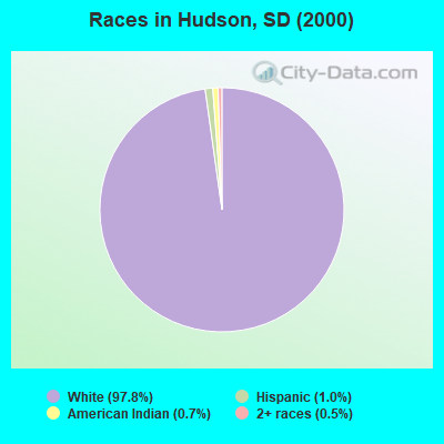 Races in Hudson, SD (2000)