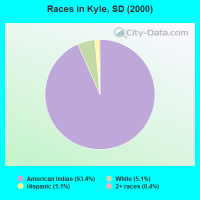 Races in Kyle, SD (2000)