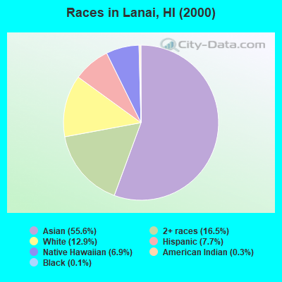 Races in Lanai, HI (2000)
