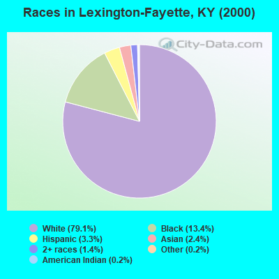 Races in Lexington-Fayette, KY (2000)