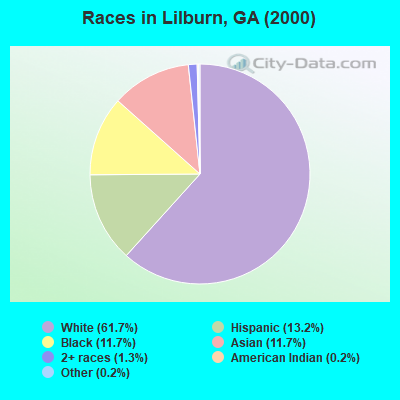 Races in Lilburn, GA (2000)
