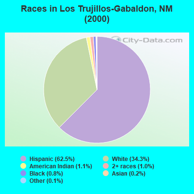 Races in Los Trujillos-Gabaldon, NM (2000)