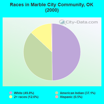 Races in Marble City Community, OK (2000)