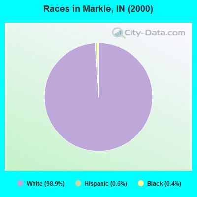 Races in Markle, IN (2000)