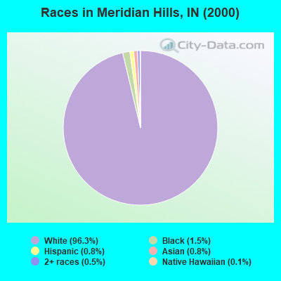 Races in Meridian Hills, IN (2000)