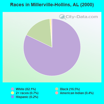 Races in Millerville-Hollins, AL (2000)