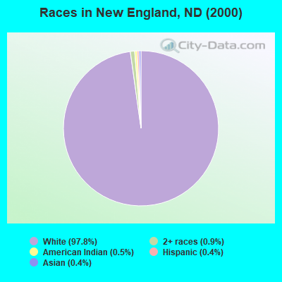 Races in New England, ND (2000)