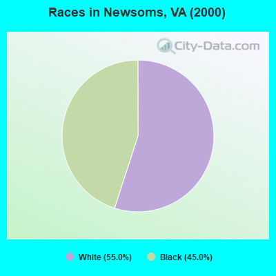 Races in Newsoms, VA (2000)