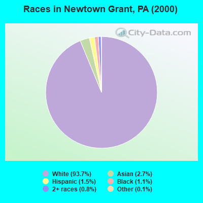 Races in Newtown Grant, PA (2000)
