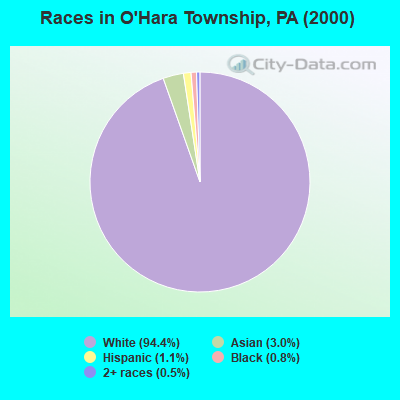 Races in O'Hara Township, PA (2000)