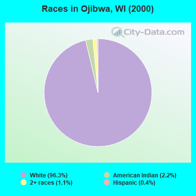 Races in Ojibwa, WI (2000)