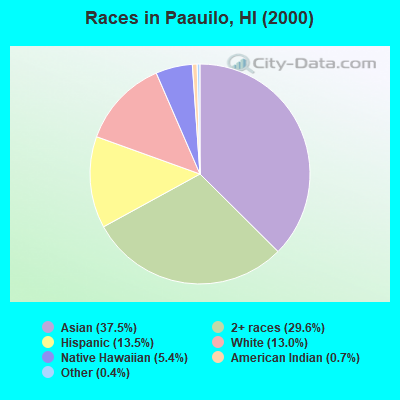 Races in Paauilo, HI (2000)
